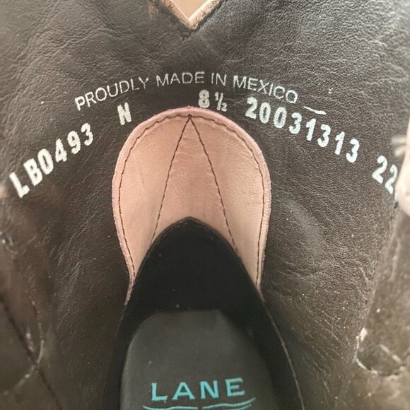 Lane LEXINGTON Womens Cowboy Bootie 8.5 Pink Western Cowgirl Short Ankle Boots - Picture 9 of 11